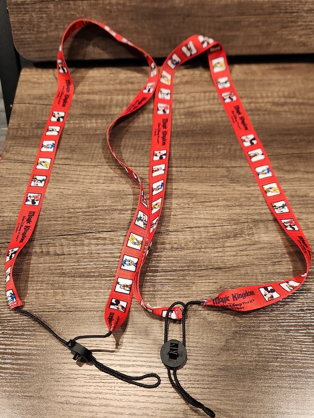 EUC (2) Disney Red Disney Character Kids Lanyards